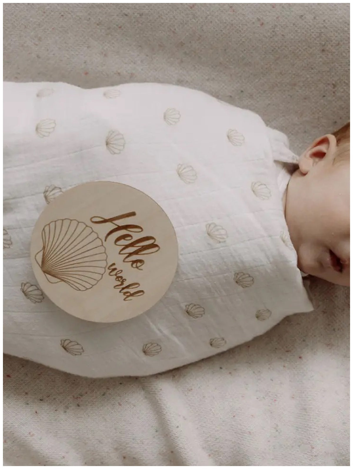 Baby Milestone Discs Set - Shell