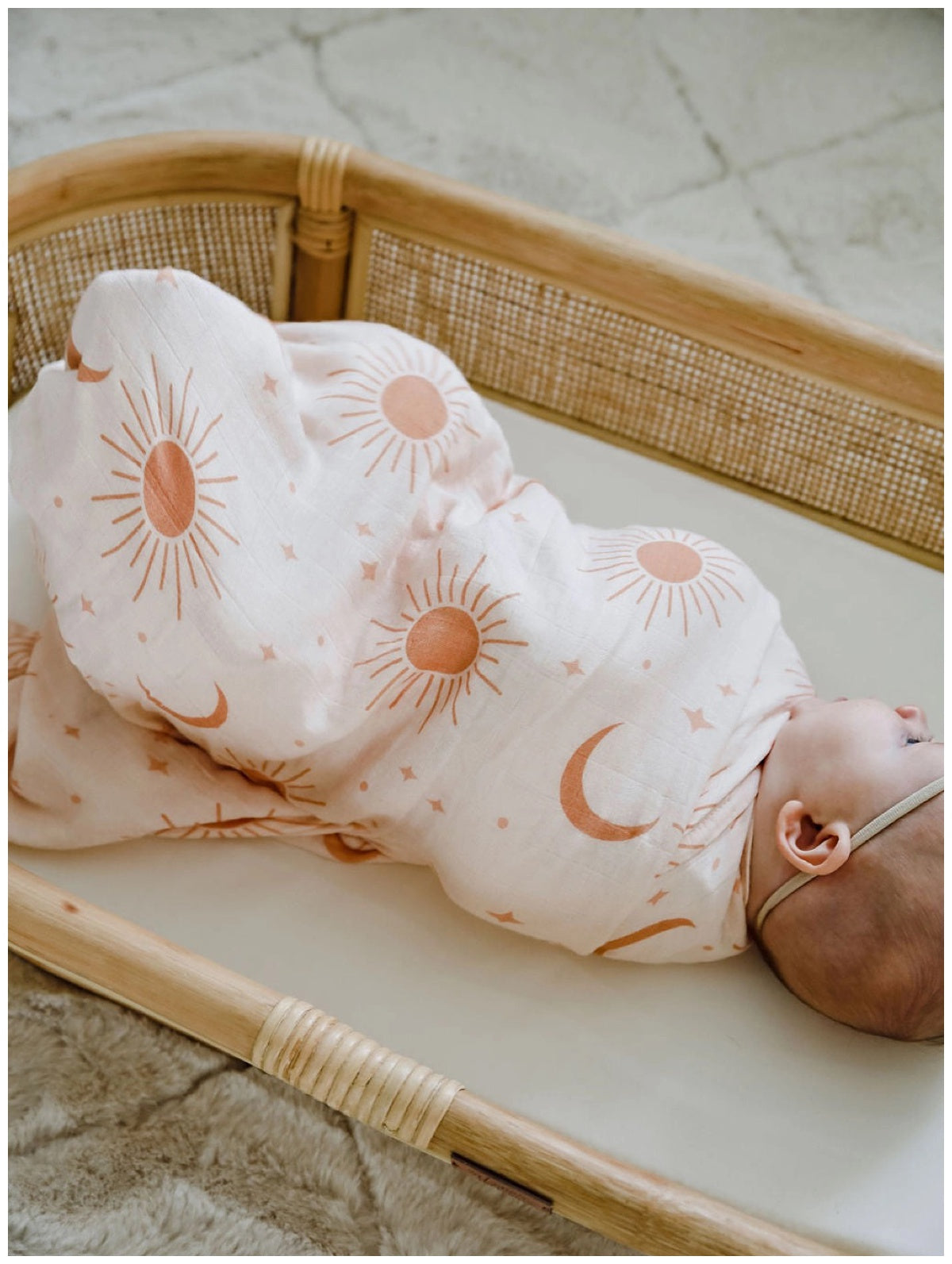 Bamboo Cotton Soleil Swaddle Blanket