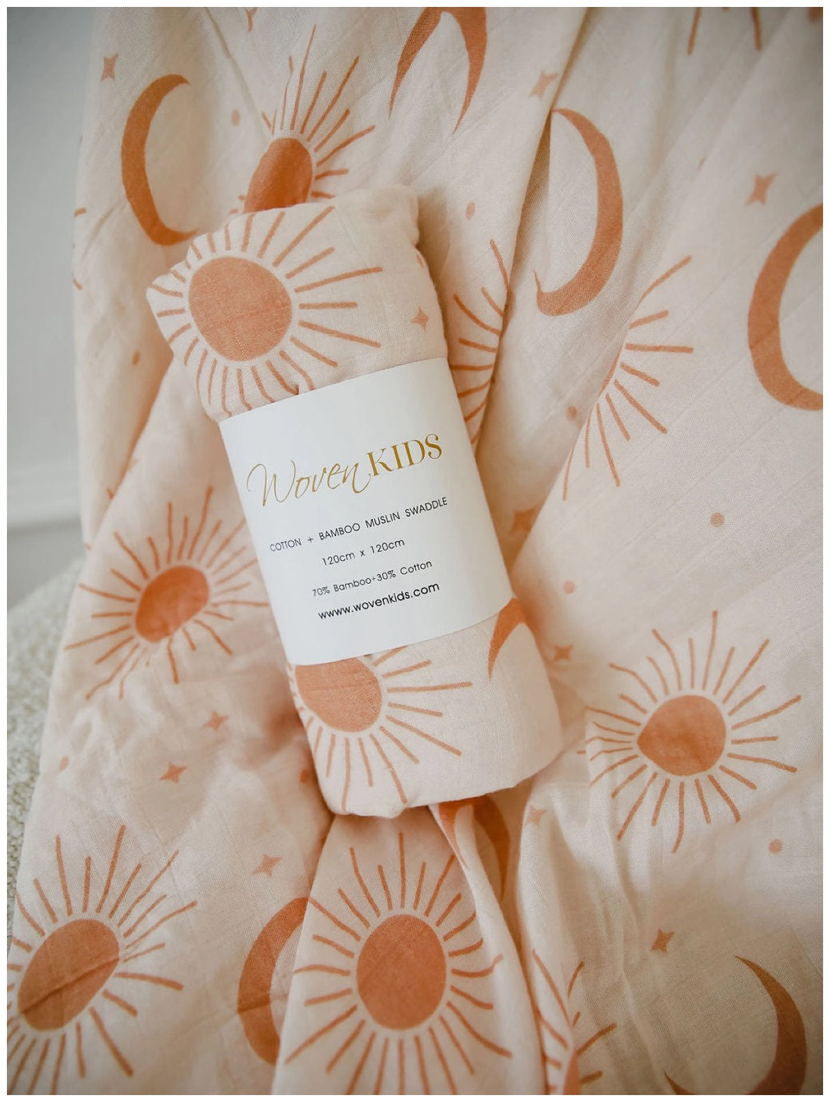 Bamboo Cotton Soleil Swaddle Blanket