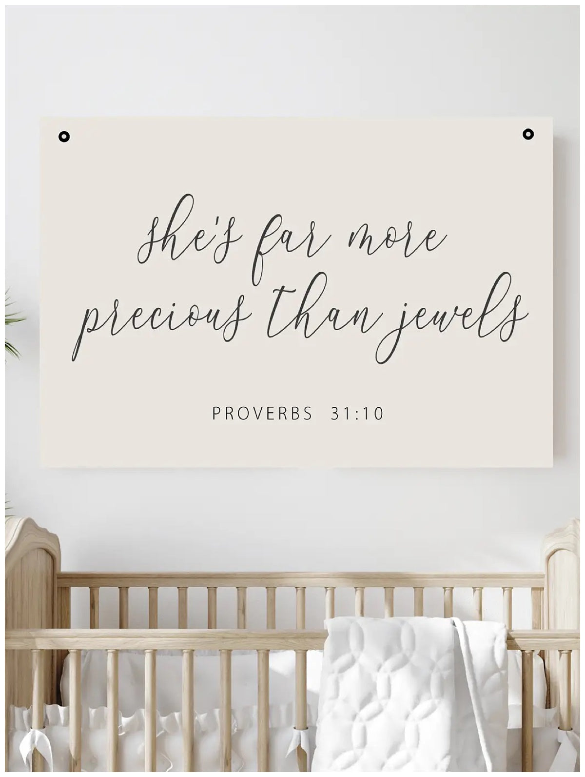 Proverbs 31:10 Canvas Banner